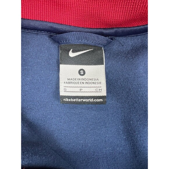 Nike FC Barcelona Jacket Full Zip Track Top Blue Mens Small Soccer Football - Picture 7 of 9